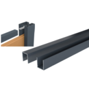 LISSE HAUTE/BASSE ALU 25x30x1750MM(2PCS) GAMME BOSTON + CONNECTEUR (4PCS)